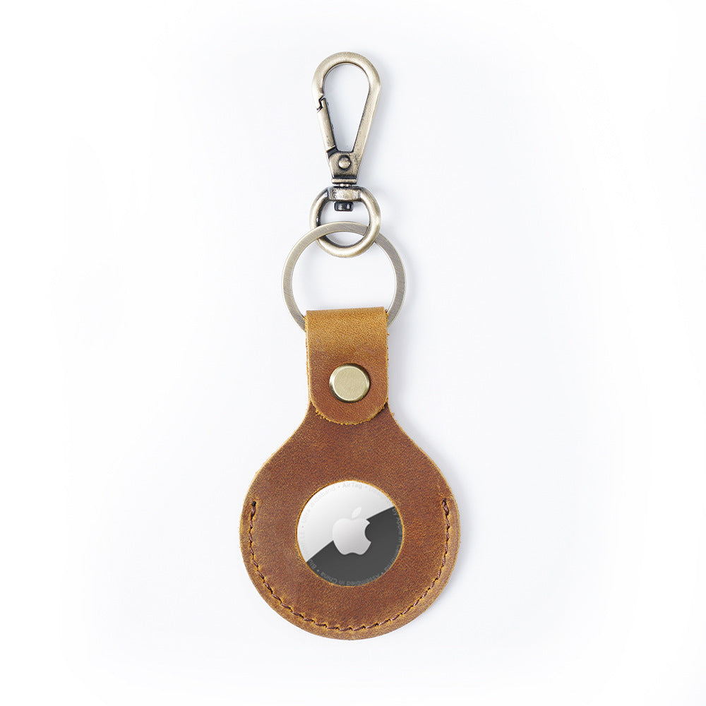 Wholesale Leather Case Luggage Location Tracker Keychain